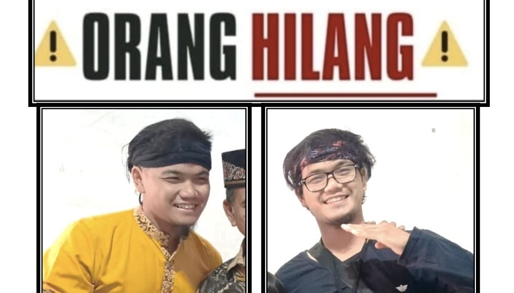 Ali Azhar dalam poster orang hilang yang disebarkan keluarga.
